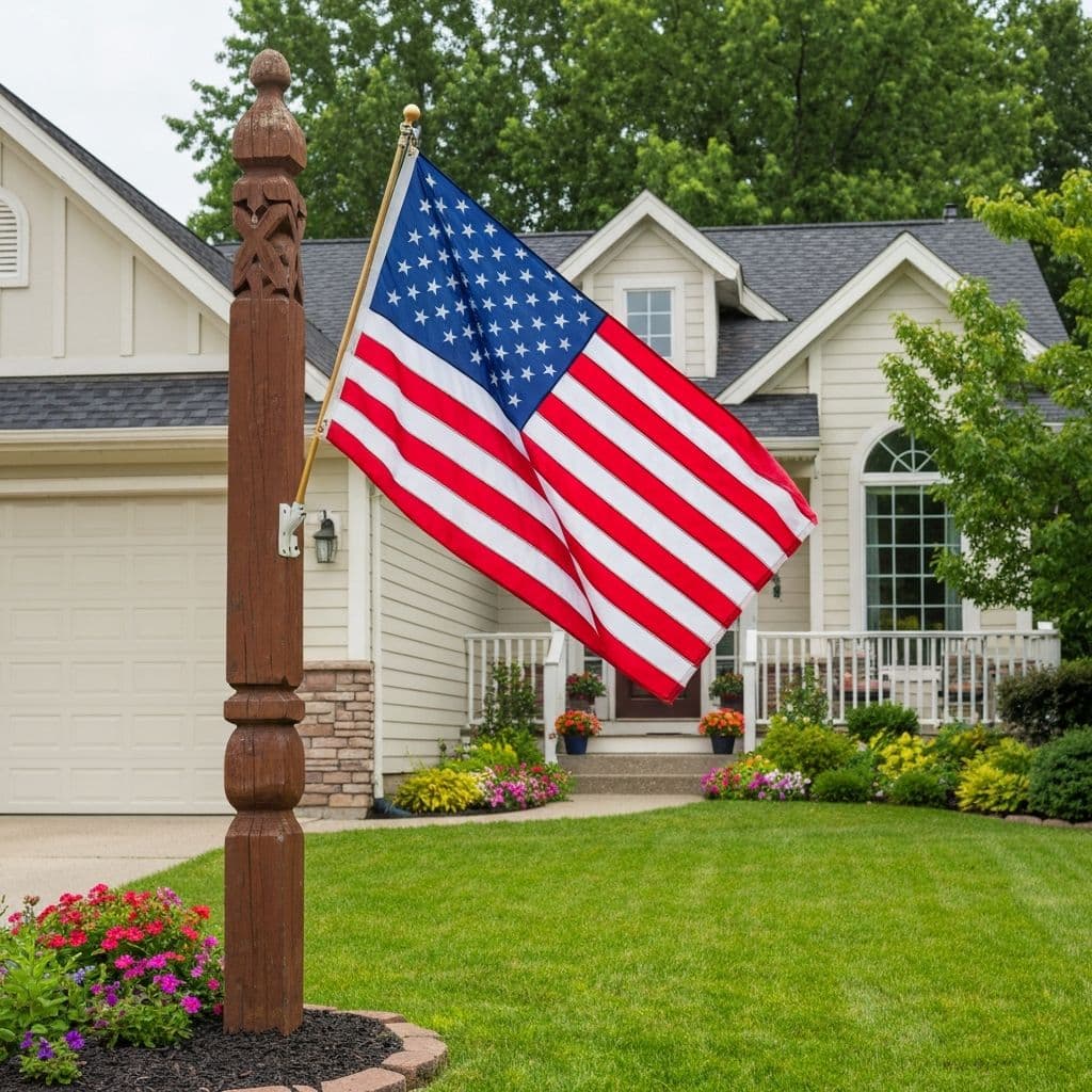 Seasonal flag display